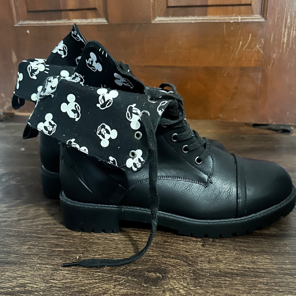 Torrid x Disney combat boots size 9.5 ww